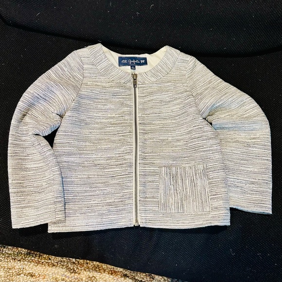 Girls Lili Gaufrette Size 5 zip jacket French Designer Clothing Label - Picture 1 of 3